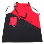 Sort pentru coafor sau frizerie SCV001BB 78x62 Negru cu Rosu + 5 perechi de manusi din nitril Cadou